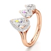 Thumbnail Image 4 of J'Lure Pear Step-Cut Lab-Grown Diamond Engagement Ring 2-1/5 ct tw 18K Rose Gold