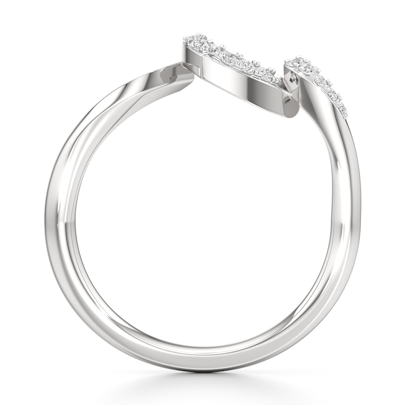 Main Image 2 of J'Lure Lab-Grown Diamond Wedding Band 1/10 ct tw 18K White Gold