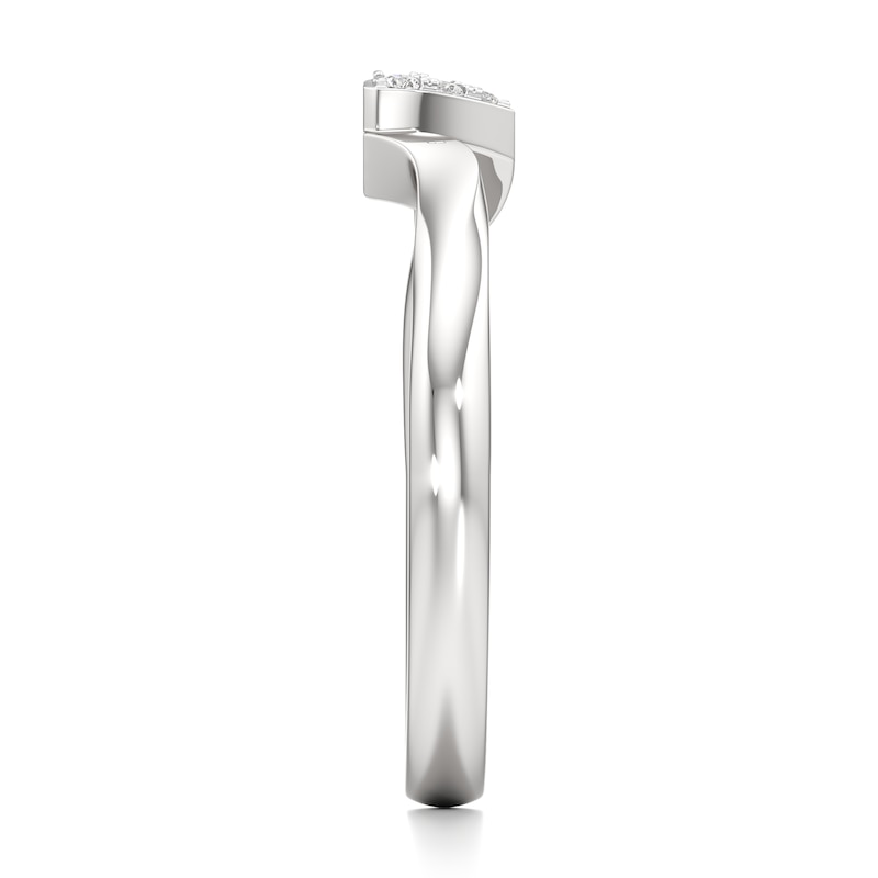 Main Image 3 of J'Lure Lab-Grown Diamond Wedding Band 1/10 ct tw 18K White Gold