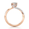 Thumbnail Image 2 of J'Lure Pear Step-Cut Lab-Grown Diamond Bypass Engagement Ring 1-3/8 ct tw 18K Rose Gold