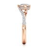 Thumbnail Image 3 of J'Lure Shield Step-Cut Lab-Grown Diamond Bypass Engagement Ring 1-1/3 ct tw 18K Rose Gold