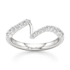 Thumbnail Image 1 of J'Lure Lab-Created Diamond Contour Wedding Band 3/8 ct tw 18K White Gold
