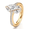 Thumbnail Image 4 of J'Lure Lozenge Step-Cut Lab-Grown Diamond Engagement Ring 2-1/6 ct tw 18K Yellow Gold