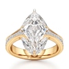 Thumbnail Image 1 of J'Lure Lozenge Step-Cut Lab-Grown Diamond Engagement Ring 4-3/4 ct tw 18K Yellow Gold