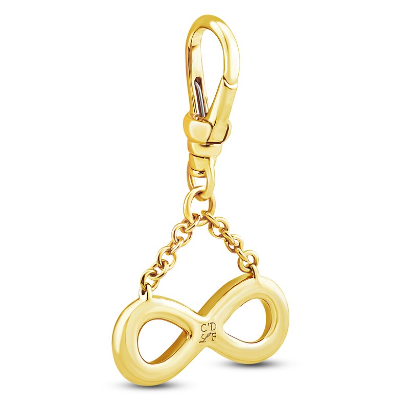 Charm'd by Lulu Frost Diamond Infinity Dangle Charm 1/8 ct tw 10K Yellow Gold