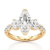 Thumbnail Image 1 of J'Lure Moval Old-Cut Lab-Grown Diamond Engagement Ring 3-1/2 ct tw 18K Yellow Gold