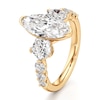 Thumbnail Image 4 of J'Lure Moval Old-Cut Lab-Grown Diamond Engagement Ring 3-1/2 ct tw 18K Yellow Gold