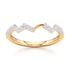 Thumbnail Image 1 of J'Lure Lab-Grown Diamond Angled Contour Wedding Band 1/5 ct tw 18K Yellow Gold
