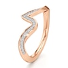 Thumbnail Image 4 of J'Lure Lab-Grown Diamond Contour Wedding Band 1/6 ct tw 18K Rose Gold