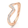 Thumbnail Image 4 of J'Lure Lab-Grown Diamond Contour Wedding Band 1/6 ct tw 18K Rose Gold