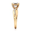 Thumbnail Image 3 of J'Lure Octagon Step-Cut Lab-Created Diamond Bypass Engagement Ring 1 ct tw 18K Yellow Gold