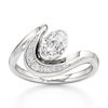 Thumbnail Image 1 of J'Lure Oval Step-Cut Lab-Grown Diamond Engagement Ring 1 ct tw 18K White Gold