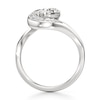 Thumbnail Image 2 of J'Lure Oval Step-Cut Lab-Grown Diamond Engagement Ring 1 ct tw 18K White Gold