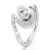Thumbnail Image 4 of J'Lure Oval Step-Cut Lab-Grown Diamond Engagement Ring 1 ct tw 18K White Gold
