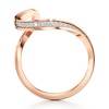 Thumbnail Image 2 of J'Lure Lab-Created Diamond Contour Wedding Band 1/5 ct tw 18K Rose Gold