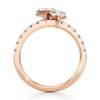 Thumbnail Image 2 of J'Lure Lozenge Step-Cut Two-Stone Lab-Grown Diamond Engagement Ring 1-7/8 ct tw 18K Rose Gold