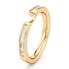 Thumbnail Image 4 of J'Lure Baguette-Cut Lab-Grown Diamond Contour Wedding Band 1/3 ct tw 18K Yellow Gold