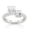 Thumbnail Image 1 of J'Lure Radiant Brilliant-Cut Two-Stone Lab-Grown Diamond Engagement Ring 3-3/8 ct tw 18K White Gold