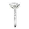 Thumbnail Image 3 of J'Lure Radiant Brilliant-Cut Two-Stone Lab-Grown Diamond Engagement Ring 3-3/8 ct tw 18K White Gold