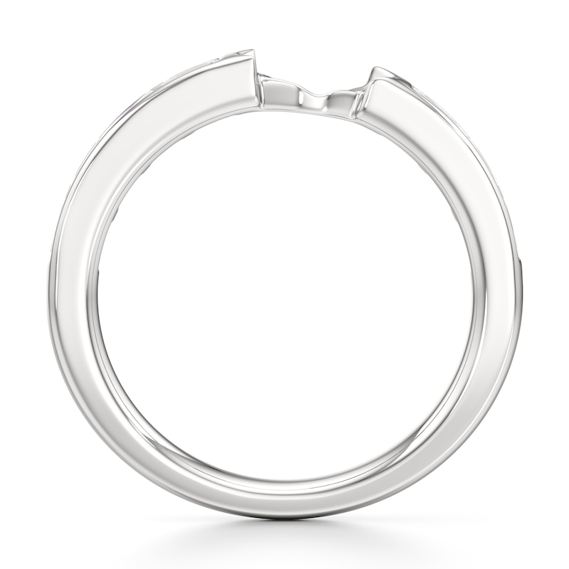 Main Image 2 of J'Lure Baguette-Cut Lab-Grown Diamond Contour Wedding Band 1/3 ct tw 18K White Gold