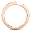 Thumbnail Image 2 of J'Lure Baguette-Cut Lab-Grown Diamond Contour Wedding Band 3/8 ct tw 18K Rose Gold