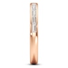Thumbnail Image 3 of J'Lure Baguette-Cut Lab-Grown Diamond Contour Wedding Band 3/8 ct tw 18K Rose Gold