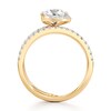 Thumbnail Image 2 of J'Lure Trillion Curved Brilliant-Cut Lab-Grown Diamond Spiral Engagement Ring 1-3/8 ct tw 18K Yellow Gold