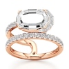 Thumbnail Image 1 of J'Lure Oval Portrait-Cut Lab-Grown Diamond Spiral Engagement Ring 2-1/2 ct tw 18K Rose Gold