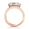 Thumbnail Image 2 of J'Lure Oval Portrait-Cut Lab-Grown Diamond Spiral Engagement Ring 2-1/2 ct tw 18K Rose Gold