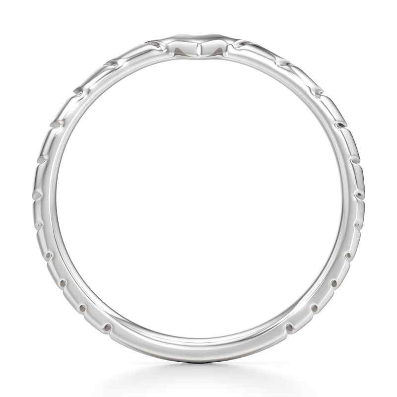 Main Image 2 of J'Lure Contour Wedding Band 18K White Gold