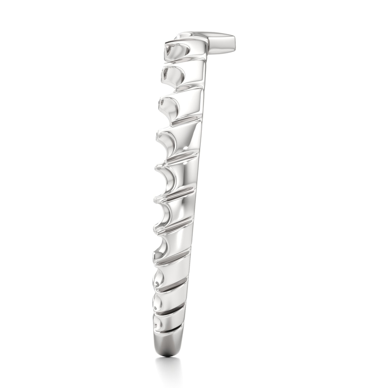 Main Image 3 of J'Lure Contour Wedding Band 18K White Gold