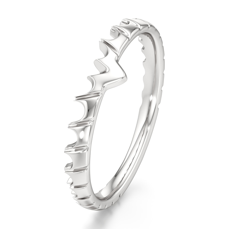 Main Image 4 of J'Lure Contour Wedding Band 18K White Gold