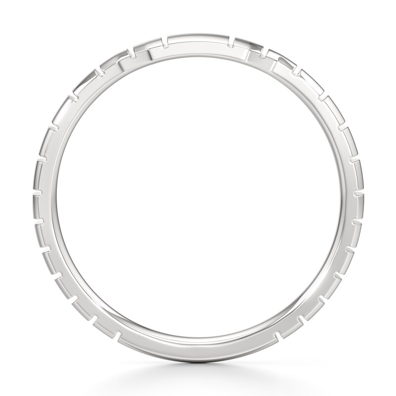 Main Image 2 of J'Lure Contour Wedding Band 18K White Gold