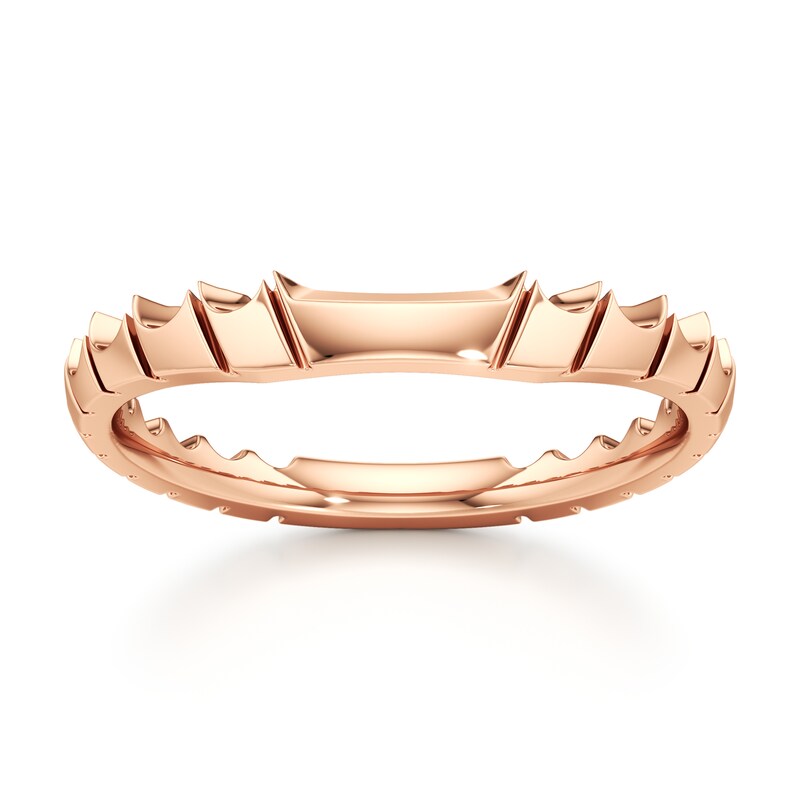 Main Image 1 of J'Lure Contour Wedding Band 18K Rose Gold