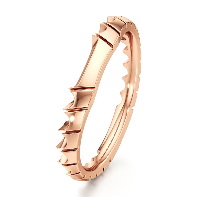 Main Image 4 of J'Lure Contour Wedding Band 18K Rose Gold