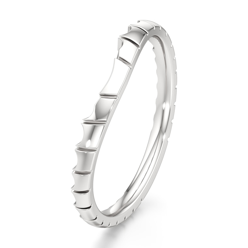 Main Image 4 of J'Lure Contour Wedding Band 18K White Gold
