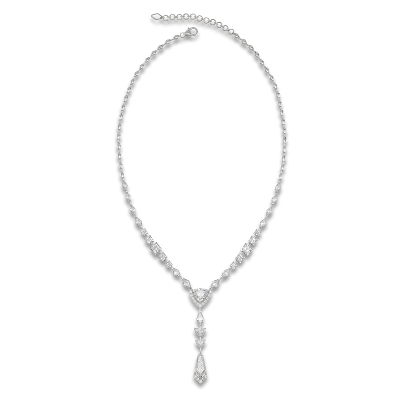 Main Image 2 of J'Lure Multi-Shape Lab-Grown Diamond Y-Drop Necklace 16-1/2 ct tw 14K White Gold 16"