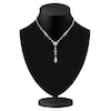Thumbnail Image 3 of J'Lure Multi-Shape Lab-Grown Diamond Y-Drop Necklace 16-1/2 ct tw 14K White Gold 16"