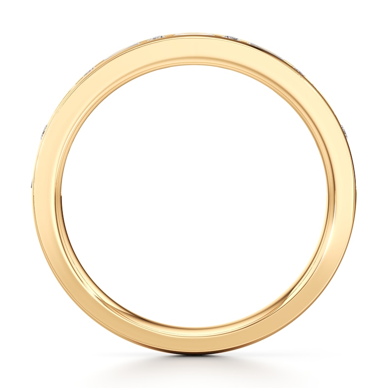 Main Image 2 of J'Lure Baguette & Round-Cut Lab-Grown Diamond Wedding Band 3/8 ct tw 18K Yellow Gold