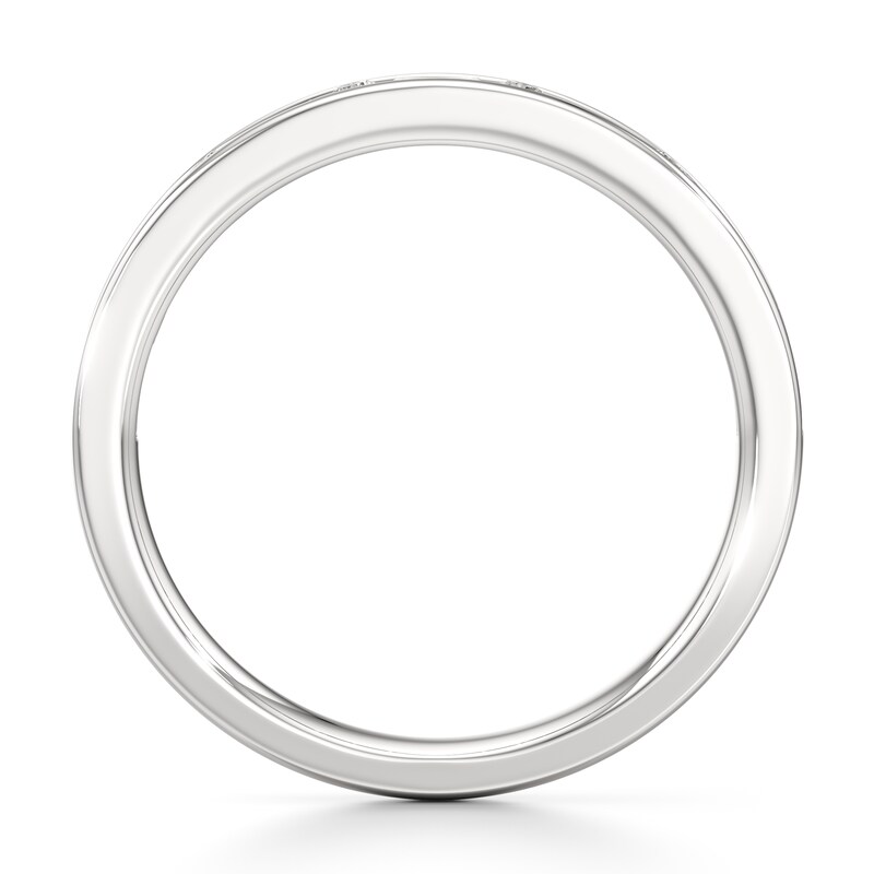 Main Image 2 of J'Lure Baguette & Round-Cut Lab-Grown Diamond Wedding Band 3/8 ct tw 18K White Gold