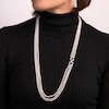 Thumbnail Image 3 of Yoko London Cultured Pearl Three-Strand Necklace With Diamonds 2 ct tw 18K White Gold 32"
