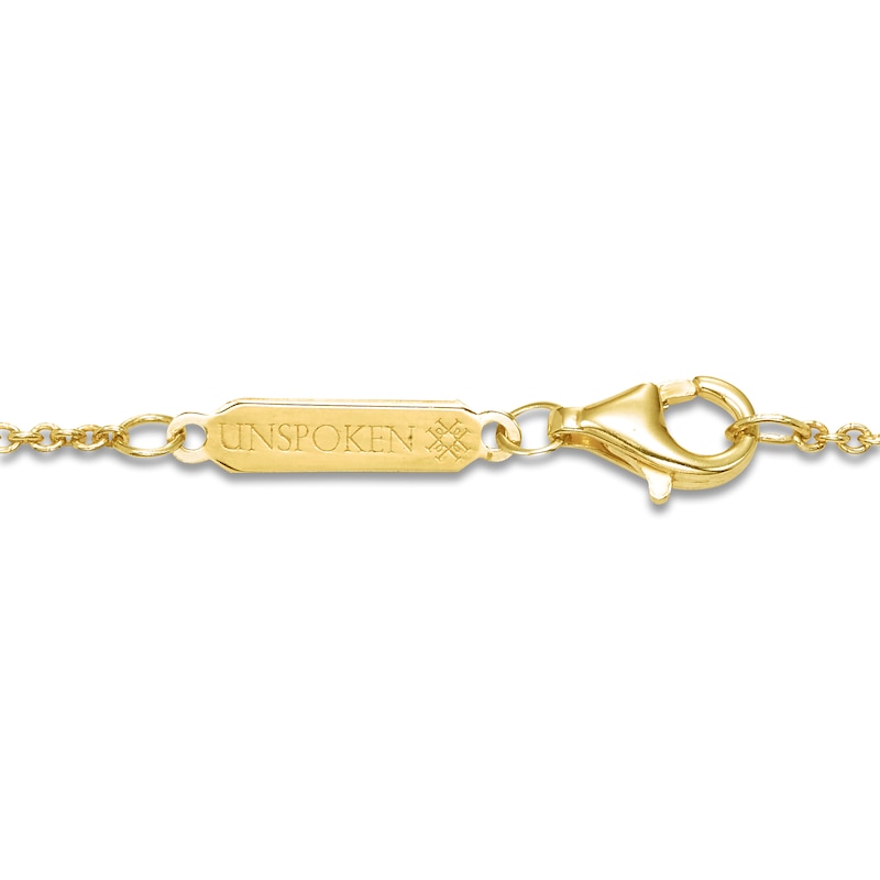 Main Image 4 of Unspoken Diamond Solitaire Necklace 1-1/2 ct tw 14K Yellow Gold 18" (I1/I)
