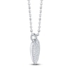 Thumbnail Image 2 of Shy Creation Diamond Pavé Heart Necklace 1/3 ct tw 14K Two-Tone Gold 18" SC55027377