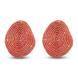 Susana Vega Nulli Earrings with Red Glass Beads