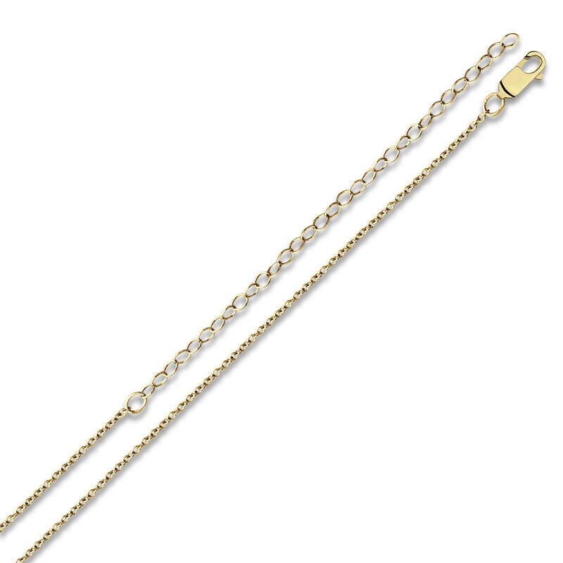 Main Image 3 of Initial Heart Necklace 14K Yellow Gold 18"