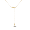 Thumbnail Image 4 of Oval-Cut Natural Emerald Bezel-Set Solitaire Necklace 14K Yellow Gold 17"