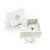 Thumbnail Image 4 of Kallati Heart-Shaped Natural Ruby & Diamond Necklace 1/5 ct tw 14K White Gold 18"
