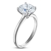 Thumbnail Image 2 of Round-Cut Lab-Grown Diamond Solitaire Engagement Ring 3 ct tw 14K White Gold (VS2/F)