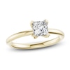 Thumbnail Image 1 of Certified Princess-Cut Diamond Solitaire Engagement Ring 1 ct tw 18K Yellow Gold (SI2/G)
