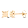 Thumbnail Image 2 of Natural Opal Star Stud Earrings 10K Yellow Gold
